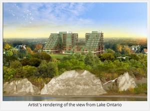 Haven on The Bluffs from Lake Ontario